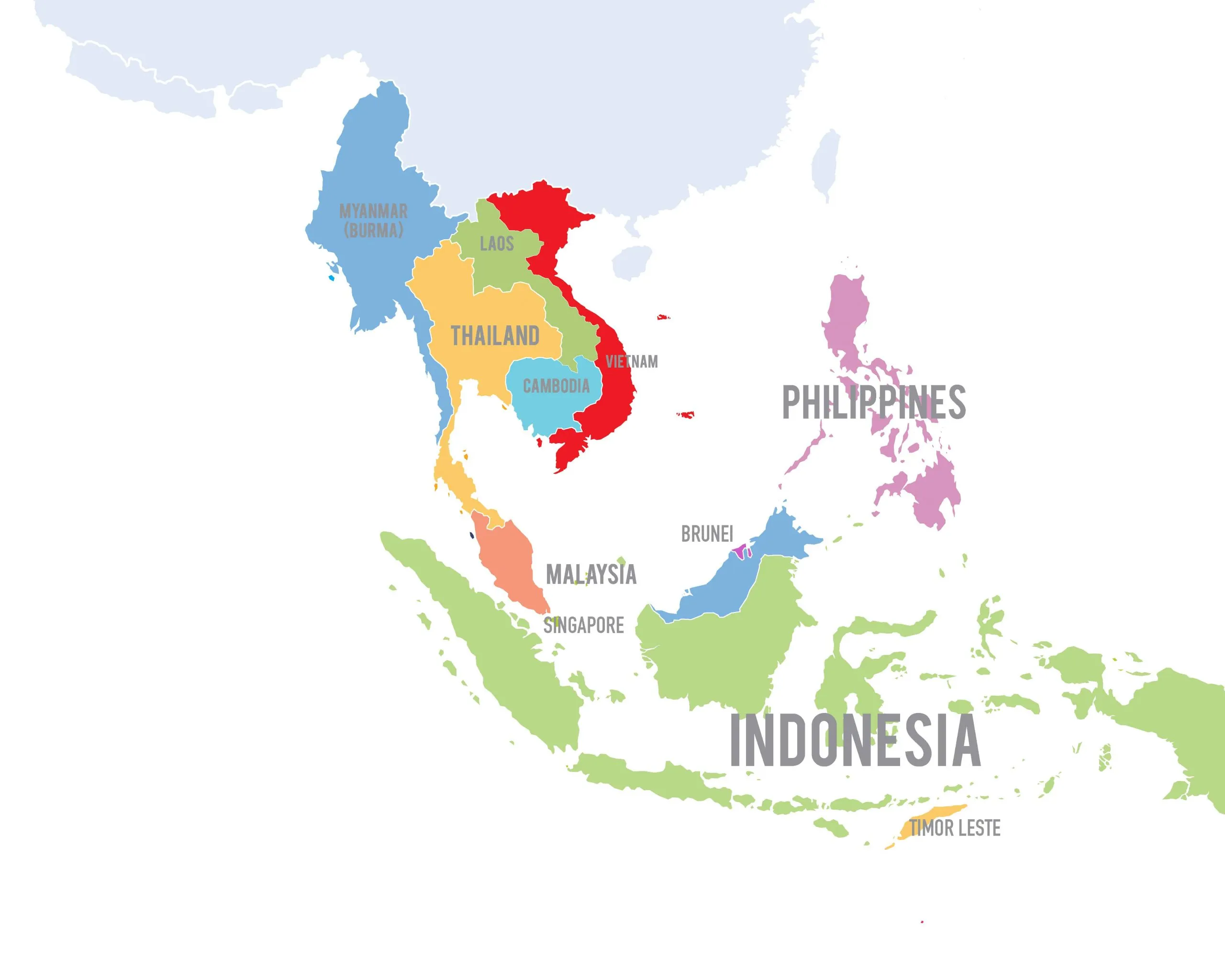 Bản đồ Đông Nam Á — Thị trường KEE GLOBAL